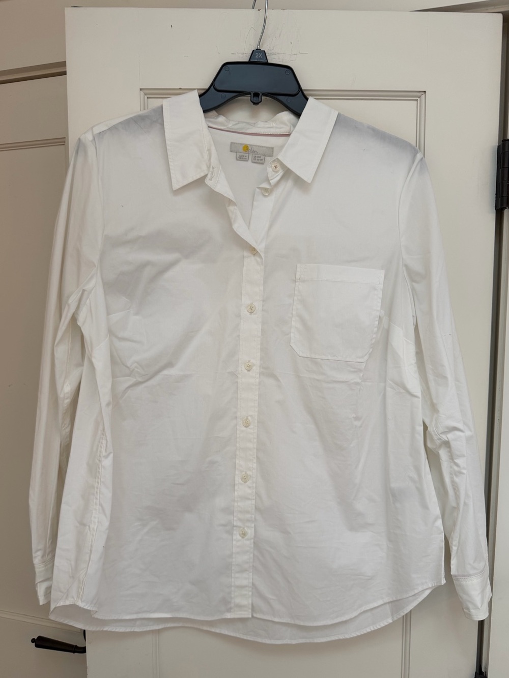 NWOT BODEN WHITE BUTTON DOWN SHIRT size 16-18
